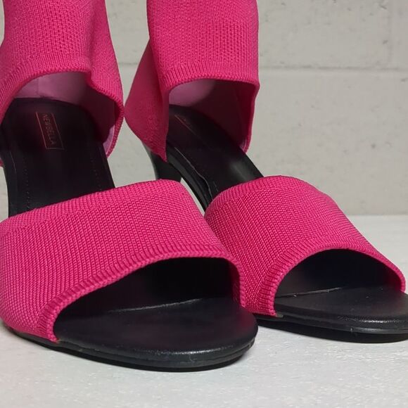 Peep Toe Elegant Stiletto Heel Breathable Mesh Knit Elastic Design Size 8 NWOT - Picture 8 of 9